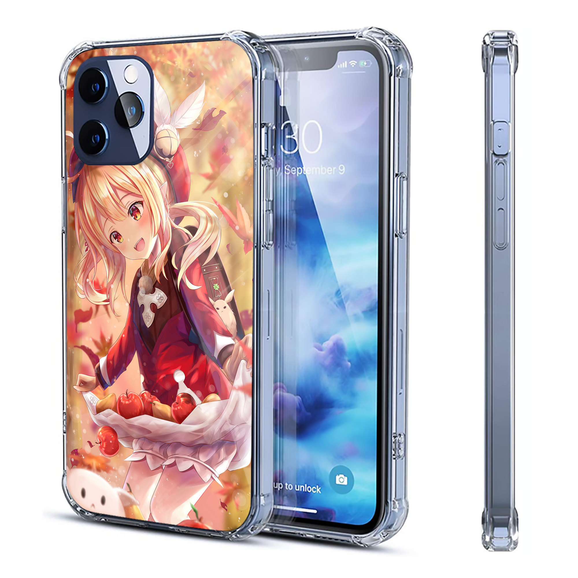 げんし神 genshin 【iPhone 12シリーズ対応】透明スマホケース（クリアソフトケース）